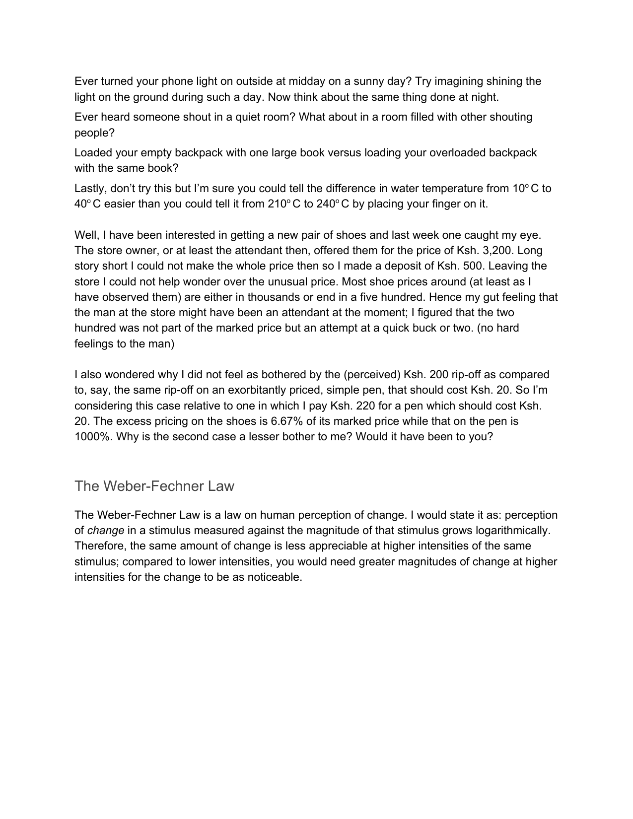 Why you are less bothered being ripped off more expensive stuff first page